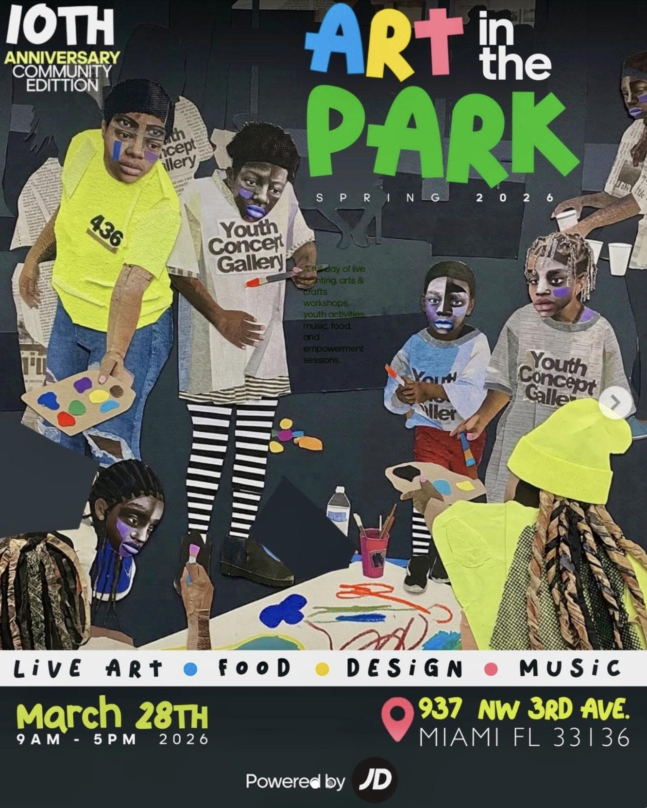 Art in the Park: 10th Anniversary Community Edition — Community, Art, Food at Youth Concept Gallery during Miami Music Week 2026