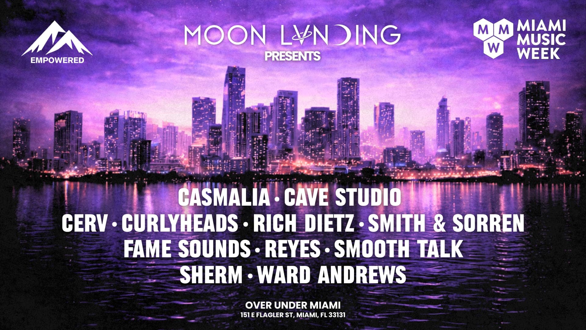 Miami Music Week @ Over Under! event flyer — music event at Over Under, 2026-03-27