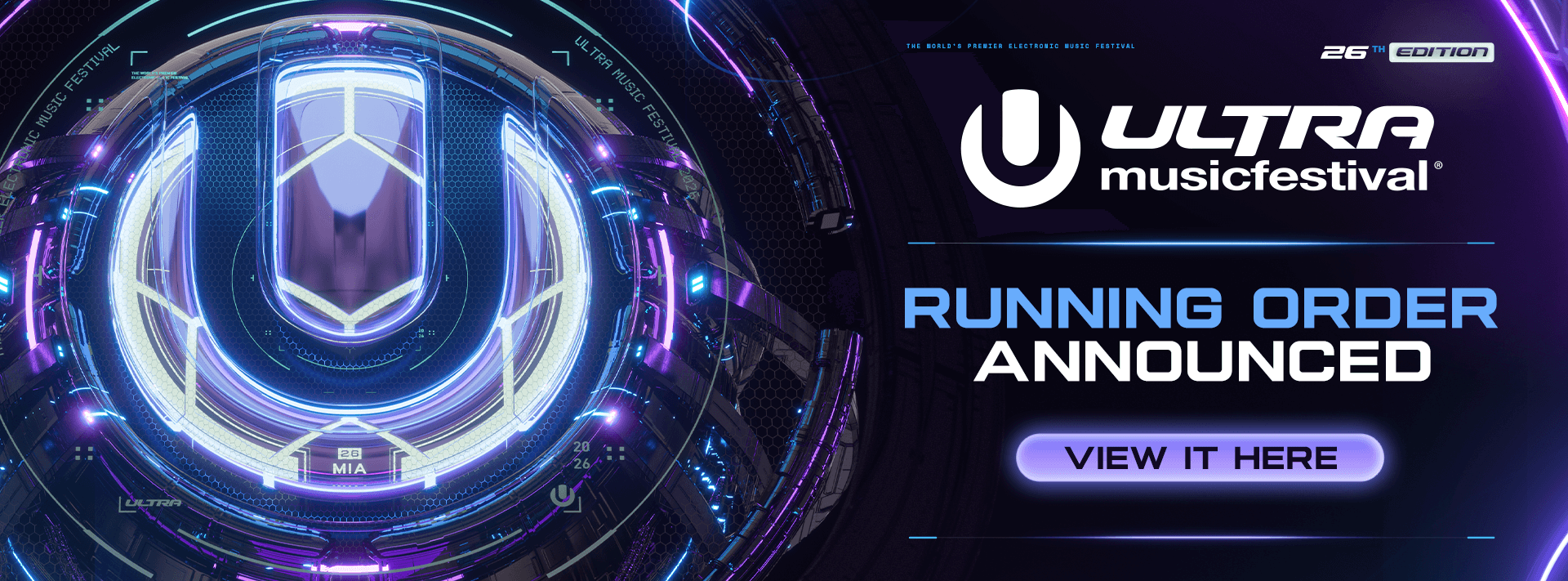 Ultra Music Festival Day 3 event flyer — music event at Bayfront Park, 2026-03-29